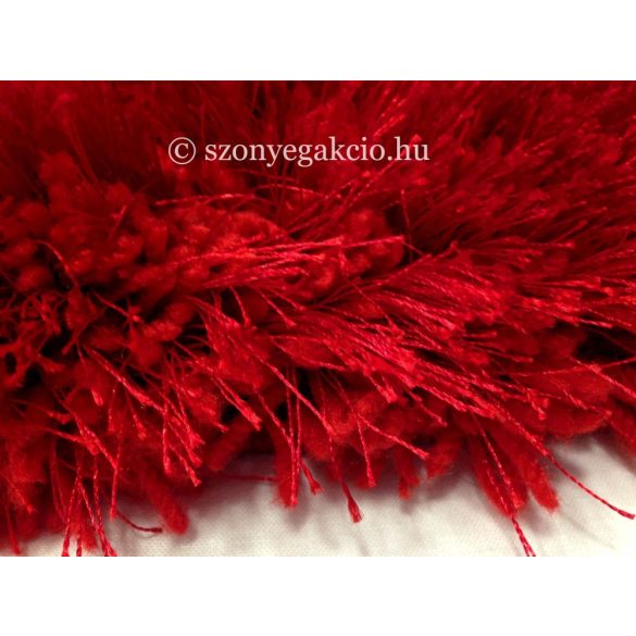 3D Shaggy bordó-piros szőnyeg 200x280 cm