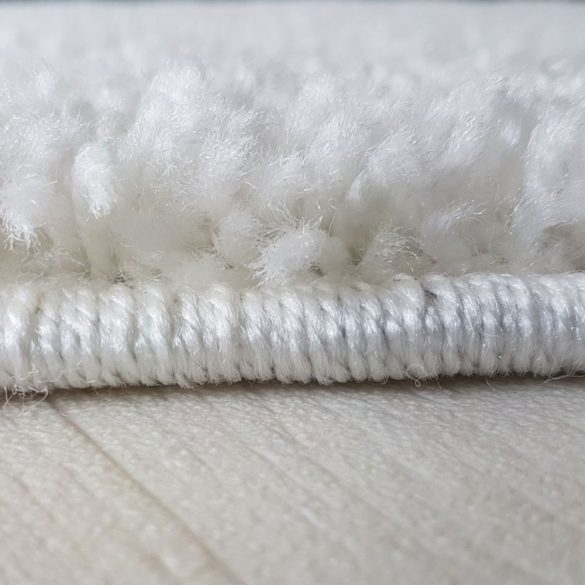 My shaggy 380 cream/krém színű kerek szőnyeg 120 cm átmérővel