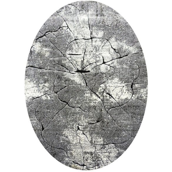 Miami 129 szürke szőnyeg 140x190 cm ovális