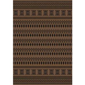 Eqos 0002 barna szőnyeg 140x190 cm