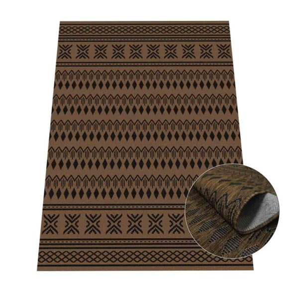 Eqos 0002 barna szőnyeg 140x190 cm