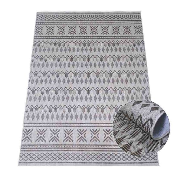 Eqos 0002 szürke szőnyeg 140x190 cm