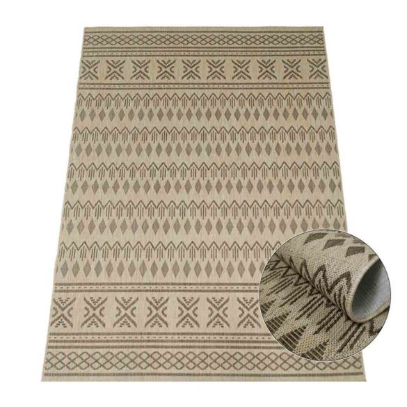 Eqos 0002 bézs szőnyeg 140x190 cm