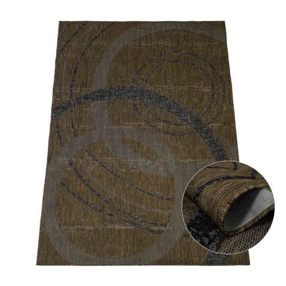 Eqos 0003 barna szőnyeg  60x100 cm