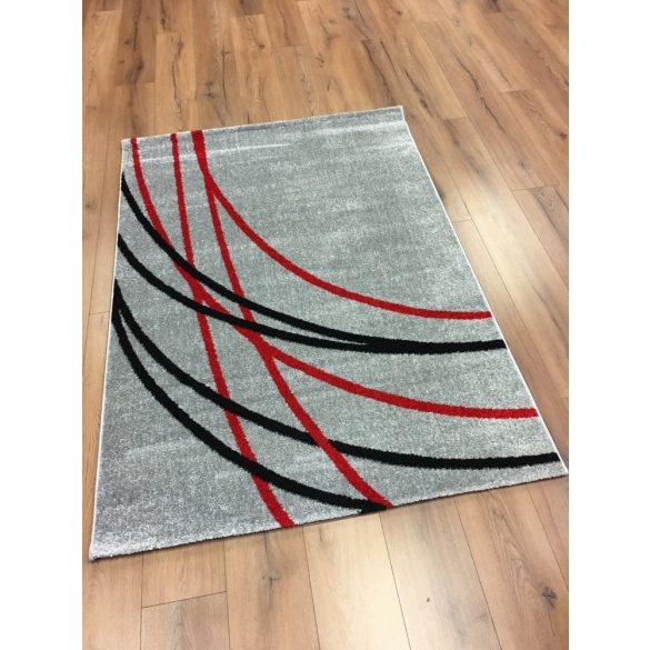 Barcelona E742 szürke-piros szőnyeg  80x150 cm