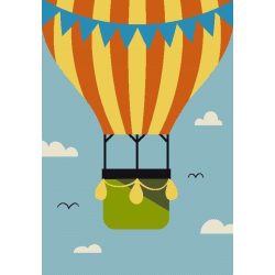   Superkids H691A Hőlégballon mintás gyerekszőnyeg 160x230 cm