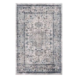 Antik 1020 kék és szürke klasszikus mintás szőnyeg 200x290