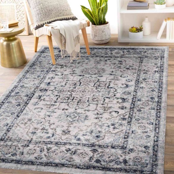 Antik 1020 kék és szürke klasszikus mintás szőnyeg 200x290