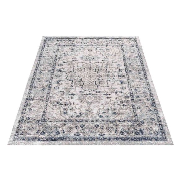 Antik 1020 kék és szürke klasszikus mintás szőnyeg 200x290