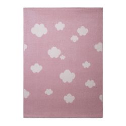   Pasztel gyerekszőnyeg B327A_SFI31 rózsaszín, felhő mintás 120x170 cm