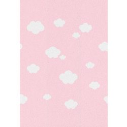   Pasztel gyerekszőnyeg B327A_SFI31 rózsaszín, felhő mintás 120x170 cm