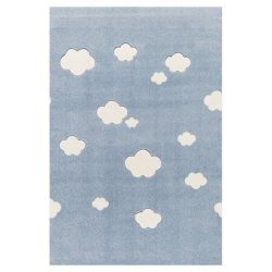   Pasztel gyerekszőnyeg B327A_SFI41 kék, felhő mintás 120x170 cm