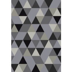  Barcelona B430A_FMF67 szürke geometriai mintás szőnyeg  60x110 cm