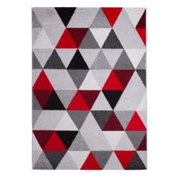   Barcelona B430A_FMF64 piros-szürke geometriai mintás szőnyeg 200x290 cm