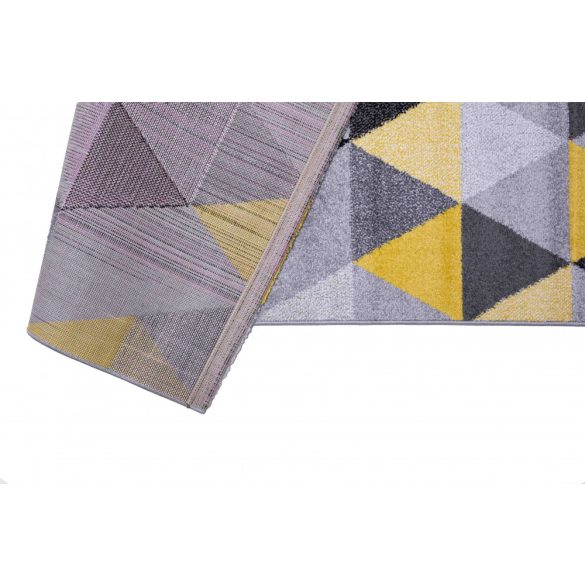 Barcelona B430A_FMF68 sárga-szürke geometriai mintás szőnyeg  80x150 cm
