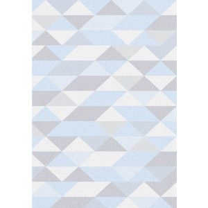 Passion B965A_SFI44 geometriai háromszög mintás szőnyeg kék-szürke 200x280 cm