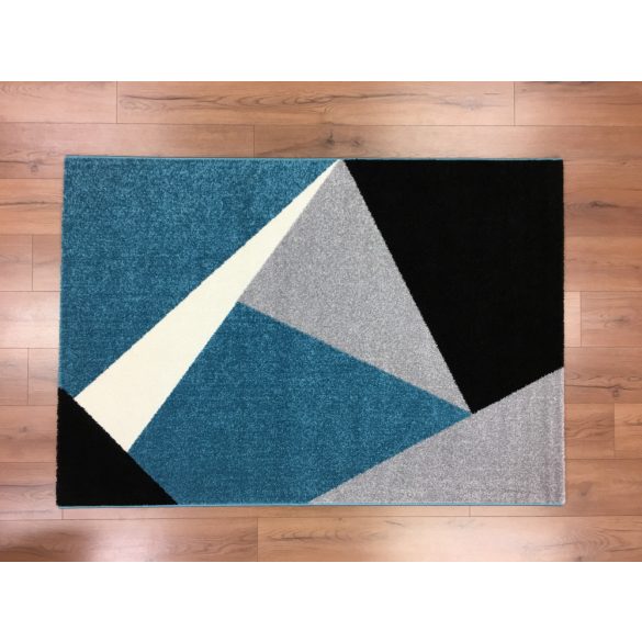 Barcelona 198 kék geometriai mintás szőnyeg 160x230 cm