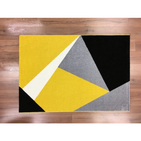 Barcelona 198 sárga geometriai mintás szőnyeg  80x150 cm