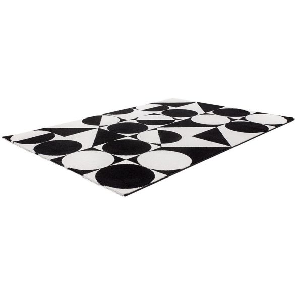 Black&White 392 fekete-fehér szőnyeg 200x290 cm