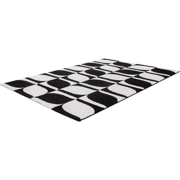 Black&White 393 fekete-fehér szőnyeg 200x290 cm