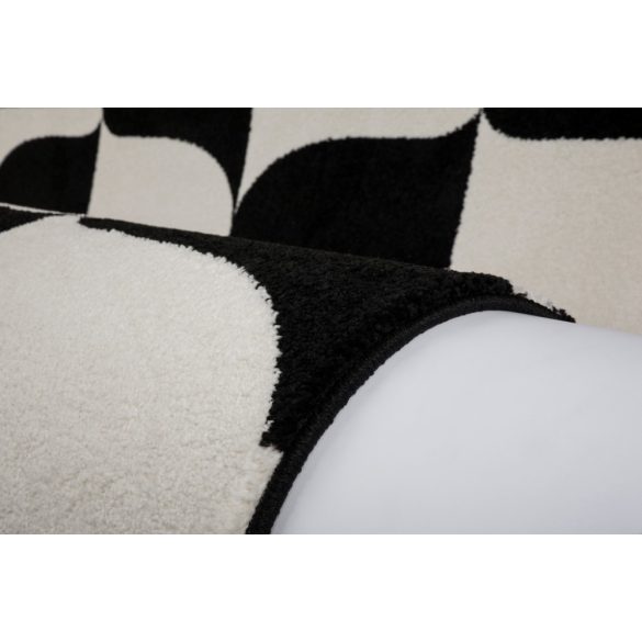 Black&White 393 fekete-fehér szőnyeg 120x170 cm