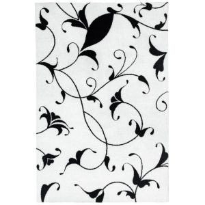 Black&White 390 fehér szőnyeg  80x150 cm