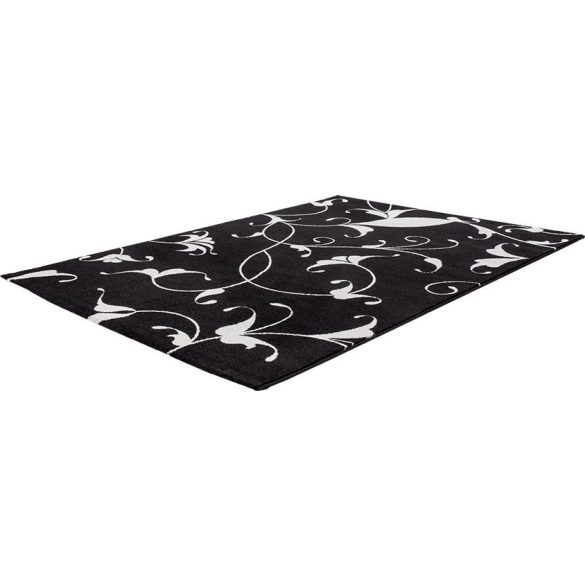 Black&White 390 fekete szőnyeg 120x170 cm - UTOLSÓ DARAB!
