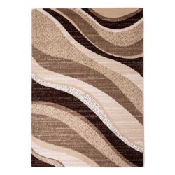   Madrid C191B_FMA67 karamell modern hullám mintás szőnyeg 120x170 cm