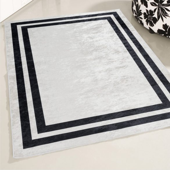 Caimas 2970 fekete-fehér modern mintás szőnyeg 120x170 cm