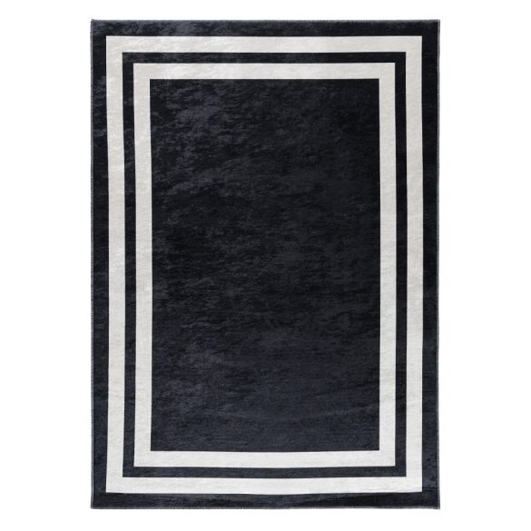 Caimas 2971 fekete-fehér modern mintás szőnyeg  80x150 cm