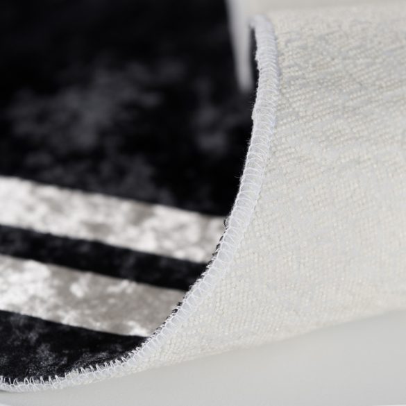 Caimas 2971 fekete-fehér modern mintás szőnyeg  80x300 cm