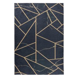   Caimas 2990 fekete-arany modern geometriai mintás szőnyeg  80x150 cm
