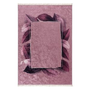 Caimas 5500 rózsaszín modern mintás szőnyeg  80x300 cm