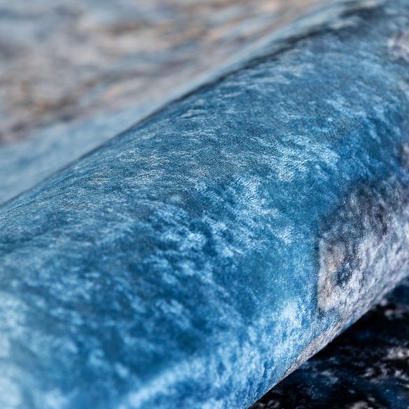 Caimas 6000 modern kék-arany márvány mintás szőnyeg 180x280 cm