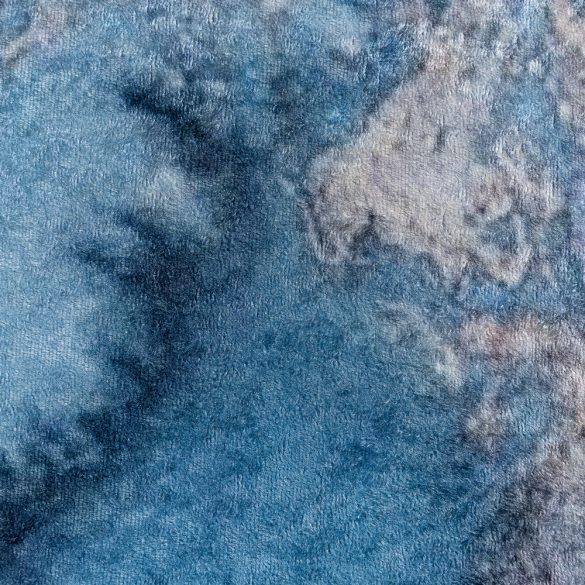 Caimas 6000 modern kék-arany márvány mintás szőnyeg  80x300 cm