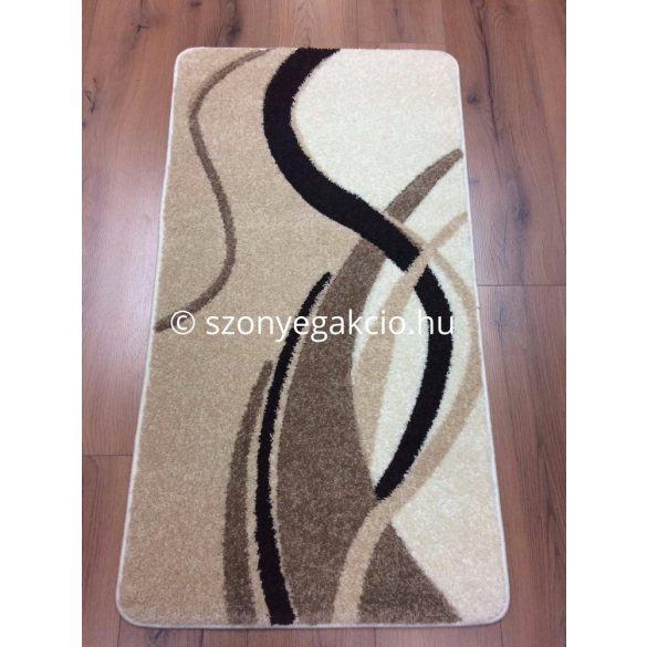 Caramell modern vonalas szőnyeg  80x150 cm
