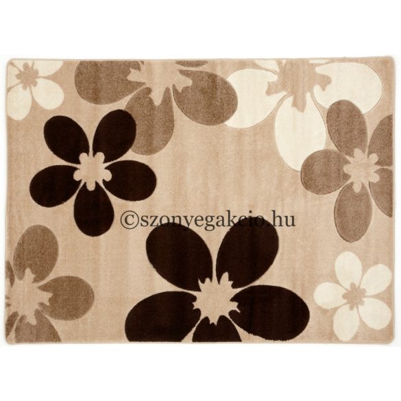 Caramell virágos szőnyeg  60x110 cm