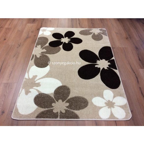 Caramell virágos szőnyeg 160x220 cm