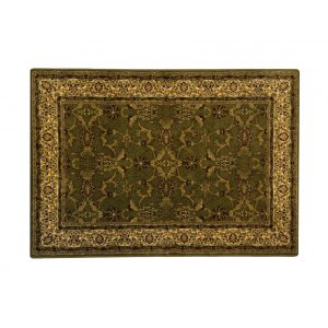 Classic zöld 1861 teli indás rojt nélküli szőnyeg  80x150 cm