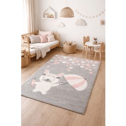   Pasztel gyerekszőnyeg D074A_SFI23 nyuszi az esőben 120x170 cm