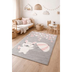 Pasztel gyerekszőnyeg D074A_SFI23 nyuszi az esőben 120x170 cm
