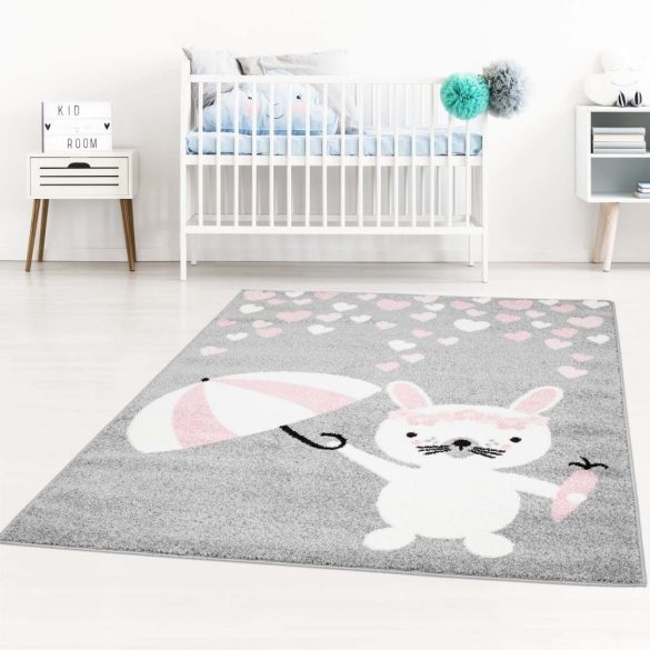 Pasztel gyerekszőnyeg D074A_SFI23 nyuszi az esőben 160x230 cm