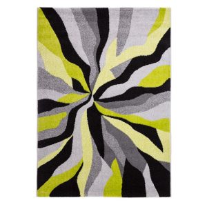 Barcelona D569A_FMF25 zöld modern mintás szőnyeg  80x150 cm
