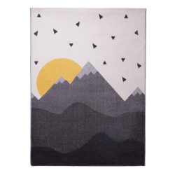   Pasztel gyerekszőnyeg D727A_SFI17 szürke-krém, napfelkelte mintás 200x280 cm