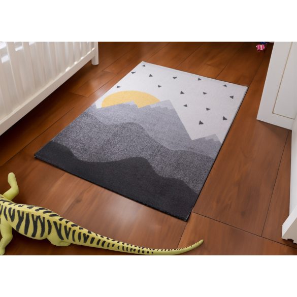 Pasztel gyerekszőnyeg D727A_SFI17 szürke-krém, napfelkelte mintás 200x280 cm