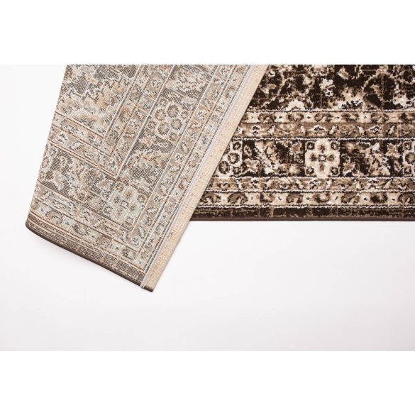 Ottoman D740A_FMA22 barna klasszikus mintás szőnyeg  80x150 cm