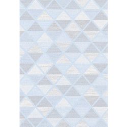   Passion D754A_SFI44 geometriai háromszög mintás szőnyeg kék-szürke  80x150 cm