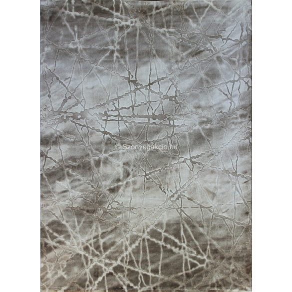 Dizayn 2371 bézs vonalkás mintás szőnyeg 120x180 cm