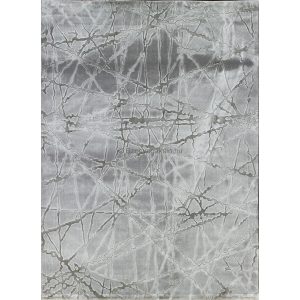 Dizayn 2371 szürke vonalkás mintás szőnyeg  80x150 cm