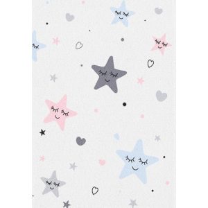 Pasztel gyerekszőnyeg E641A_SFI14 csillag mintás krém színű 160x230 cm